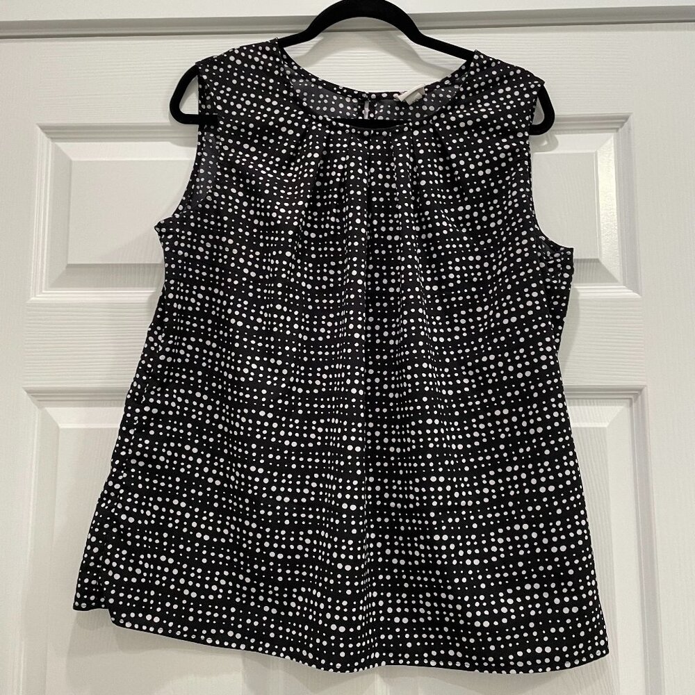 Women's Merona Polka Dot Sleeveless Blouse XXL